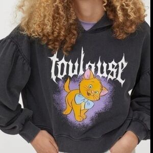 H&M black Hoodie with White Graphic